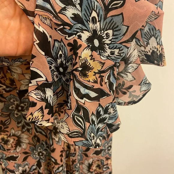 For Love & Lemons Gracie Floral Mini Dress Pink Size Small - Picture 8 of 10